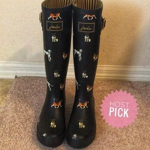 ⭐️ HP Jules Dog Print Rain boots Wellies ⭐️